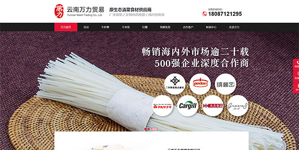 云南萬力貿易有限公司-營銷型網站案例展示