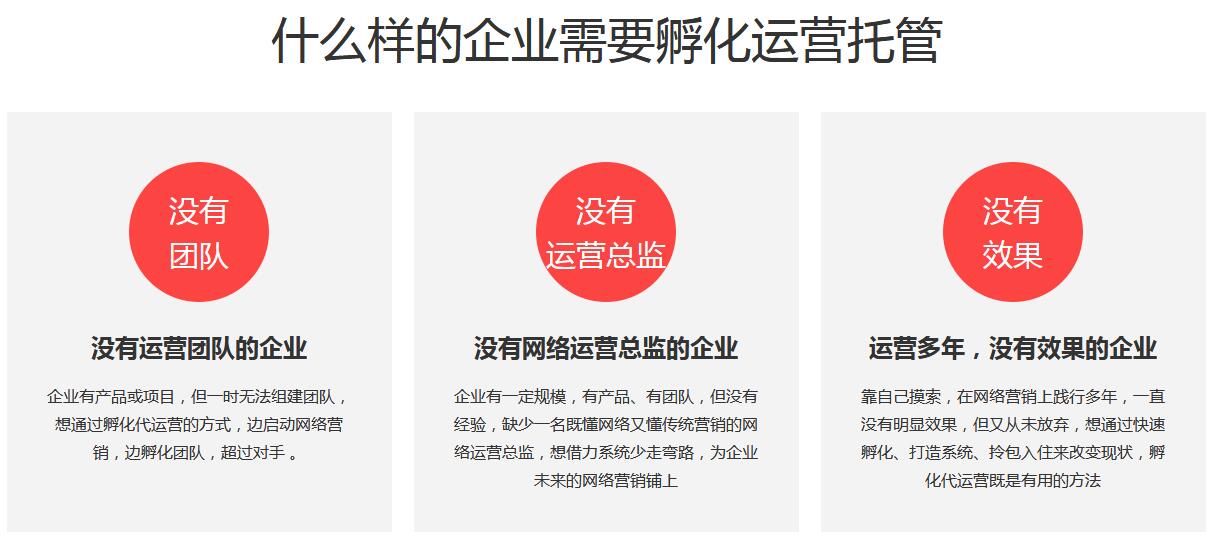 孵化代運營